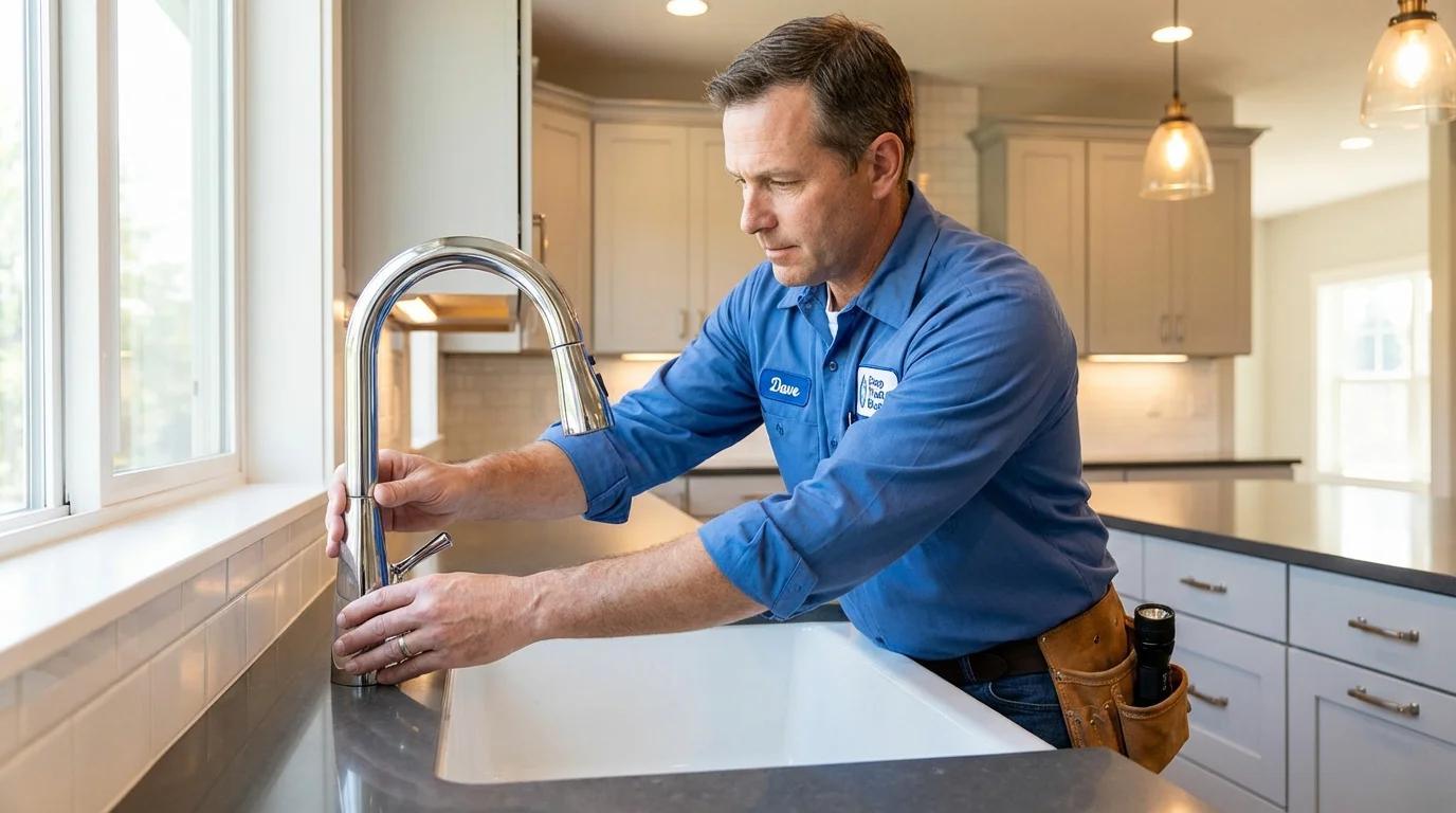 Kitchen faucet installation by Johns Plumbing LLC in Pecos