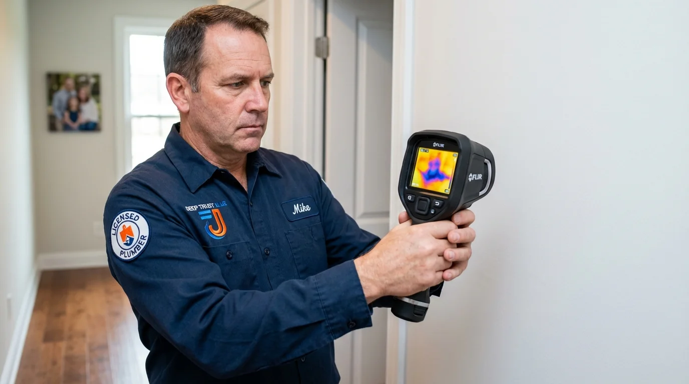 Thermal imaging leak detection by Johns Plumbing LLC in Pecos